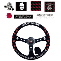 TIYPEOR personnalisation modifié volant broderie gravure cuir et support bricolage volant pour la course