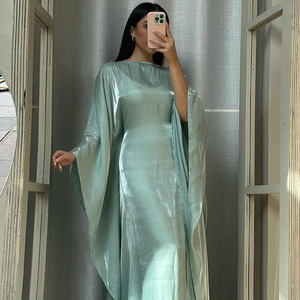 Traditional Middle Eastern Dubai Batwing Sleeve Dress Soft Women <strong>New</strong> Designs Elegant Polyester Malaysian Style <strong>Abaya</strong> Muslim - Product Image 1