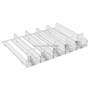 Étagère de présentation et de rangement pour épicerie, épices, produits, cigarettes et tabac, avec poussoir à ressort, installation facile - Product Image 1