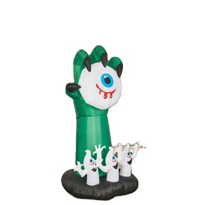 6 FT <b>Inflatable</b> Halloween Decorations Blow up Inflate Monster Hands with Evil Eyeballs Decor for Halloween - Product Image 6