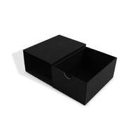 Caja de cajón de papel de cartón impreso negro al por mayor de SENCAI para paquete de joyería