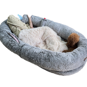 Alta calidad XXXL Extra grande Jumbo perro cama Donut moda sólido felpa invierno calmante muebles para gatos verano Dropshipping - Product Image 2