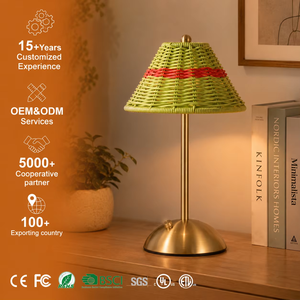 Lampe de table LED sans fil rechargeable en métal, <span class=keywords><strong>design</strong></span> floral, à commande tactile, pour salon, salle à manger, chambre à coucher, chevet - Product Image 1