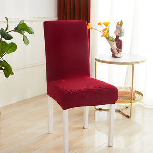 Vente en gros <span class=keywords><strong>de</strong></span> housses <span class=keywords><strong>de</strong></span> chaises <span class=keywords><strong>de</strong></span> salle à manger extensibles en velours jacquard Spandex blanc <span class=keywords><strong>rouge</strong></span> gris housses <span class=keywords><strong>de</strong></span> chaises <span class=keywords><strong>de</strong></span> bureau - Product Image 6
