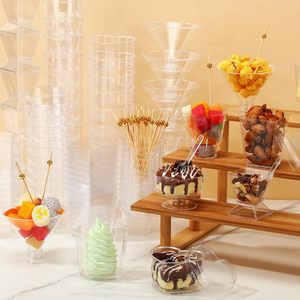 Nhựa dùng một lần ly Set 8 phong cách Mini món khai vị ly 2/3/<span class=keywords><strong>4</strong></span>/5/6 oz rõ ràng cho phục vụ trái cây kem - Product Image 6