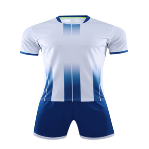 Men's Sublimated Soccer Jersey Set Short Sleeve Gradient Color Moisture Wicking Breathable Quick Dry Fitted Sportswear - Product Image 5