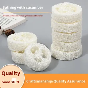 Portasapone Rotondo in Luffa all'Ingrosso, Eco-friendly, Fette di Spugna Luffa per la Produzione di Sapone - Product Image 3