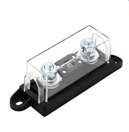Caja de Audio para Automóvil Modificada con Cubierta Transparente Impermeable de Cobre y Plástico de 1 Vía, Portafusibles Mega (Montaje en Panel) AD AD184 - Product Image 3