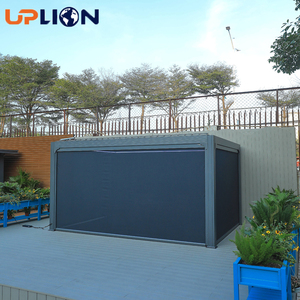 Pergola de jardin hexagonale Uplion en aluminium, résistante à la pluie, de qualité supérieure, avec auvent et gazebo - Product Image 1