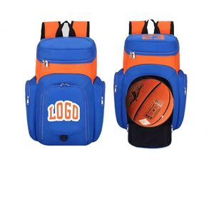 Custom Sports Backpack for Basketball Football Teams-Fashionable Outdoor Waterproof Bag <b>Logo</b> Polyester Casual Sports Backpack - Product Image 2