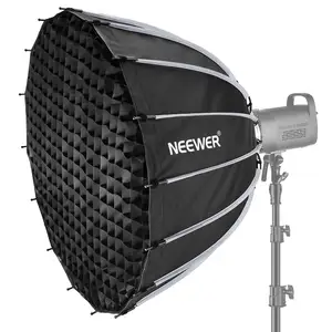 NEEWER Quick Set Up Quick Folding 33inch/85cm Deep Parabolic Softbox with Diffusers/Honeycomb Grid/Bag