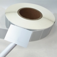 Étiquette autocollante promotionnelle personnalisée en PET argenté, découpée sur mesure, imperméable, finition mate, laminée, perforée, formes personnalisables
