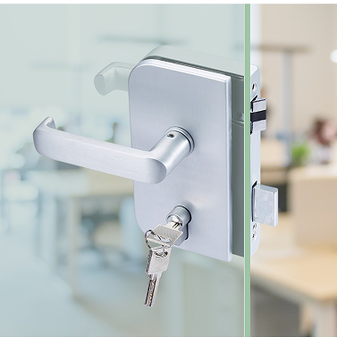 glass door lock with handles tempered glass door lock