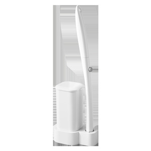 Brosse de toilette jetable avec liquide nettoyant, ensemble de nettoyage pour salle de bain à fixer au mur ou sur pied - Product Image 5