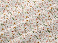 Tissu imprimé en coton peigné 100% avec petit motif floral Largeur de 160 cm pour couverture de literie de bébé Technique tissée