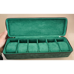 Estuche de Cuero de Alta Calidad para 5 Relojes, Directo de Fábrica, con Tapa, Ideal para Exhibir Colecciones de Relojes - Product Image 3