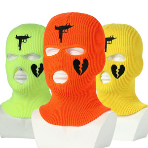 Multi Colors Mixed Colors Unisex Adult Size Ski <strong>Mask</strong> Women's Wholesale 3 Holes Ski <strong>Mask</strong> <strong>Winter</strong> Warm <strong>Winter</strong> <strong>Face</strong> Cover Ski <strong>Mask</strong> - Product Image 2