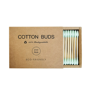 Vente en gros 200 pièces/boîte rouge à lèvres bois <span class=keywords><strong>coton</strong></span> écouteurs Oem jetable médical oreille nettoyage maquillage supprimer Q conseils <span class=keywords><strong>coton</strong></span>-tige - Product Image 1