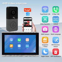 Vidéophone WiFi AHD 4 fils 1080P avec écran tactile TFT LCD 10 pouces, détection de mouvement, système de sécurité domestique, application Tuya/Smart Life