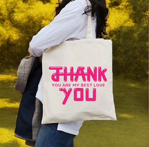 Sacs fourre-tout en coton réutilisables mignons pour le collège Shopping <span class=keywords><strong>Beach</strong></span> Grocery Trendy Gifts - Product Image 3