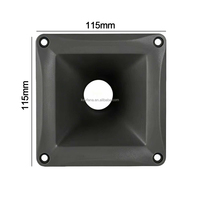 Accessoires professionnels pour cornet de tweeter 44 mm, coque en plastique pour haut-parleur DIY, 115 * 115 mm
