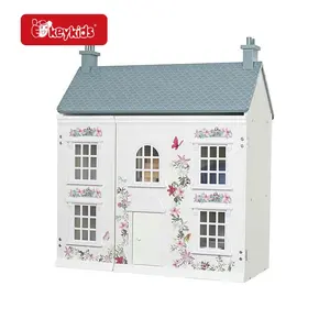 High Quality Pretend Role Play Miniature Wooden Village Dollhouse For Kids W06A535