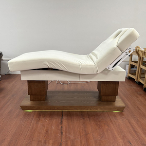 โต๊ะนวด3มอเตอร์ฐานไม้แข็งสำหรับใช้แต่งหน้าในร้านเสริมสวยสไตล์ไทย - Product Image 6