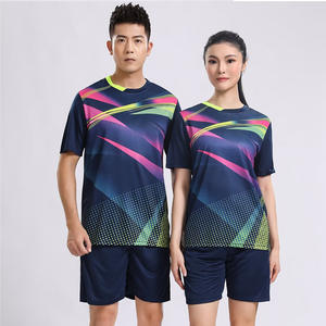 Спортивная одежда унисекс с коротким рукавом, костюм для бадминтона/волейбола/настольного тенниса для взрослых с принтом - Product Image 5