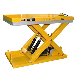 1m Height Mini Scissor Lift Smcasualdleatherlift Table with Ce Runningnic Lifting Table Mamenl Foot Pump 1000*1200 Table Size