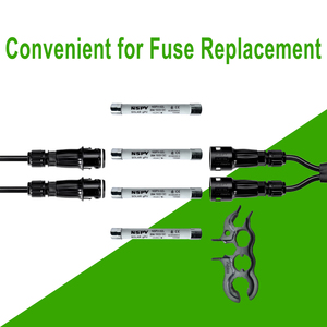Cable de Conexión Solar en Forma de Y, Impermeable IP68, Macho/Hembra, con Fusible de 15A/20A/25A, Solución para Sistemas de Energía Solar - Product Image 4