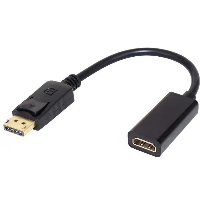 4K DisplayPort to HDTV-compatible Adapter Male DP to Female HDTV-Compatible Cable Converter Video Audio For HDTV PC Projector