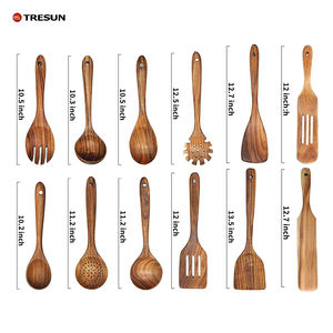 Ensemble d'ustensiles de cuisine de luxe en bois d'olivier 5 pièces - Résistant à la chaleur, qualité alimentaire, outils de cuisine modernes et durables - Product Image 2