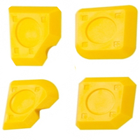 Kit de spatules articulées (4 pièces) pour jointoiement et application de silicone – Outils de profilage et de lissage pour mastic silicone
