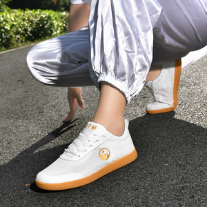 Chaussures de danse unisexes, tige synthétique, semelle extérieure en caoutchouc, talon plat, confortables, chaussures de pratique de Tai Chi - Product Image 2
