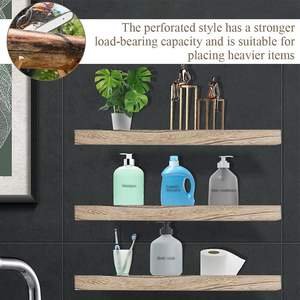 3 étagères murales en bois, étagères flottantes, étagère murale bibliothèque, panneau de rangement, pour chambre, cuisine, salon, bureau - Product Image 6