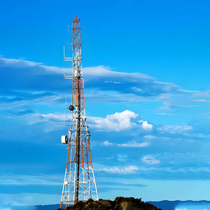 Op maat gemaakte vierpootige stalen constructie draadloze telecommunicatie wifi-toren 15M-200M verzinkt ISO9001 gecertificeerd - Product Image 5