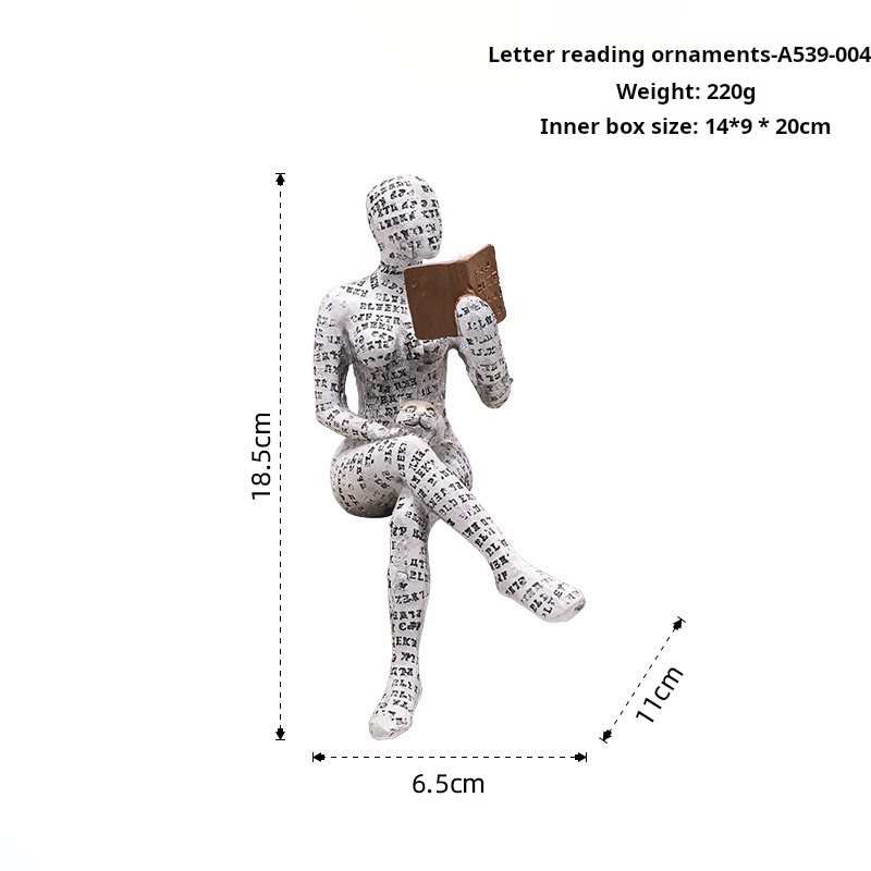 Letter reading ornaments-hc2207
