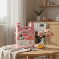 Détergent à lessive en gros Covy 5kg Rose, liquide anti-taches écologique pour usage domestique quotidien