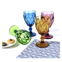 Bicchieri da vino personalizzati set calici da acqua tazza colorata vino colorato tazza da bere in vetro Vintage