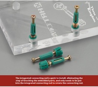 Conector Minifix Sin Plomo 3 en 1 de Acero al Carbono No Tóxico para Muebles, Pernos de Conexión, Soportes de Estantes o Accesorios para Colchones