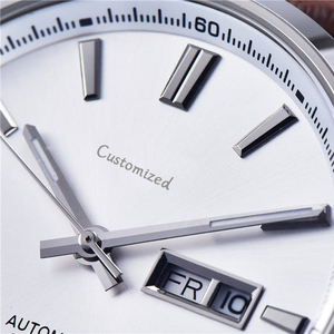 Reloj Mecánico Automático Simple Pointer Business para Hombre con Calendario, Reloj Minimalista con Correa de Cuero - Product Image 4