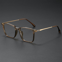 Lunettes photochromiques anti-lumière bleue tendance 2025, lunettes carrées tendance pour hommes, lunettes plates