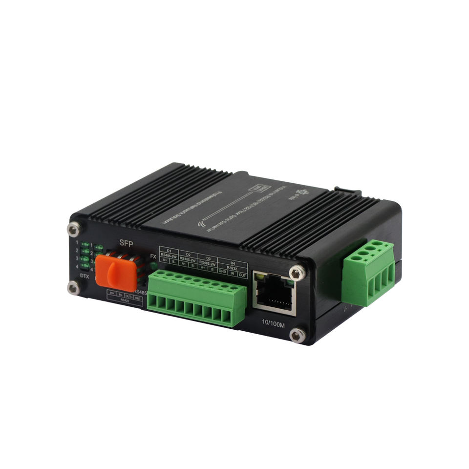 Industrial 10/100/1000Base-T to 1000Base-X SFP Media Converter