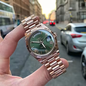 Montre de luxe mécanique automatique pour homme, boîtier en acier inoxydable, logo de marque de luxe célèbre. - Product Image 4