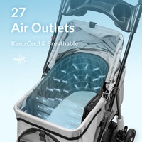 Coussin de siège de poussette ventilé OEM Anjuny Factory, tapis rafraîchissant lavable, coussin de transport USB, coussin d'air frais pour poussette