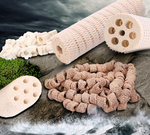 Dernière génération de média filtrant céramique super aquatique premium pour bactéries, en forme de racine de lotus irrégulière, 100L - Product Image 3