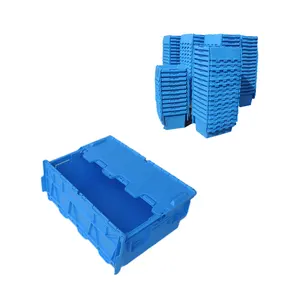 Bacs de stockage industriels boîtes de déménagement en plastique avec couvercles à prix compétitif