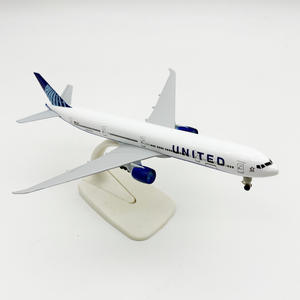 Modèle d'avion de ligne United <span class=keywords><strong>777</strong></span> en alliage de 20 cm, compagnie aérienne United Airlines - Product Image 3