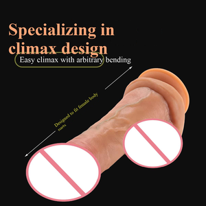 Vente en gros de pénis artificiels en silicone réalistes, surdimensionnés et ultra longs, imitation de pénis réel et factice, insertion manuelle, masturbateur - Product Image 3