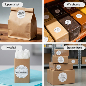 Rollo de etiquetas de papel adhesivo redondo térmico blanco compatible con impresoras Brother <span class=keywords><strong>QL</strong></span> 100 1207 de 58mm * 58mm * 11207 DK 700 de <span class=keywords><strong>800</strong></span> - Product Image 5